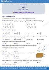 Đề thi học kì 1 Toán 7 - Đề số 7 - Cánh diều